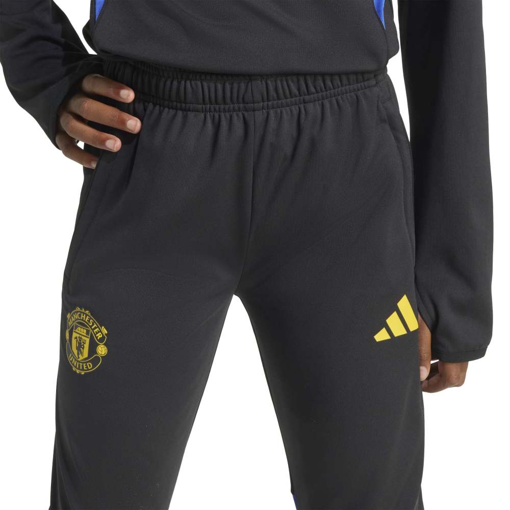 Adidas Manchester United Tiro Competition EU Treningsbukse Barn 25/26 Sort/Gul 