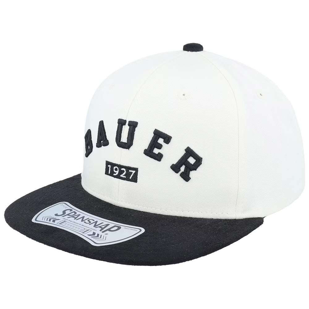 Bauer Suede Snapback Cap Hvit