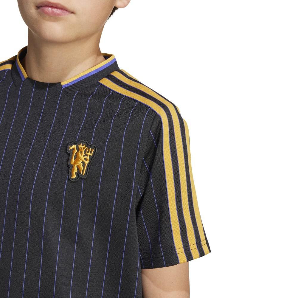 Adidas Manchester United Terrace Icons Trøye Barn Sort/Oransje