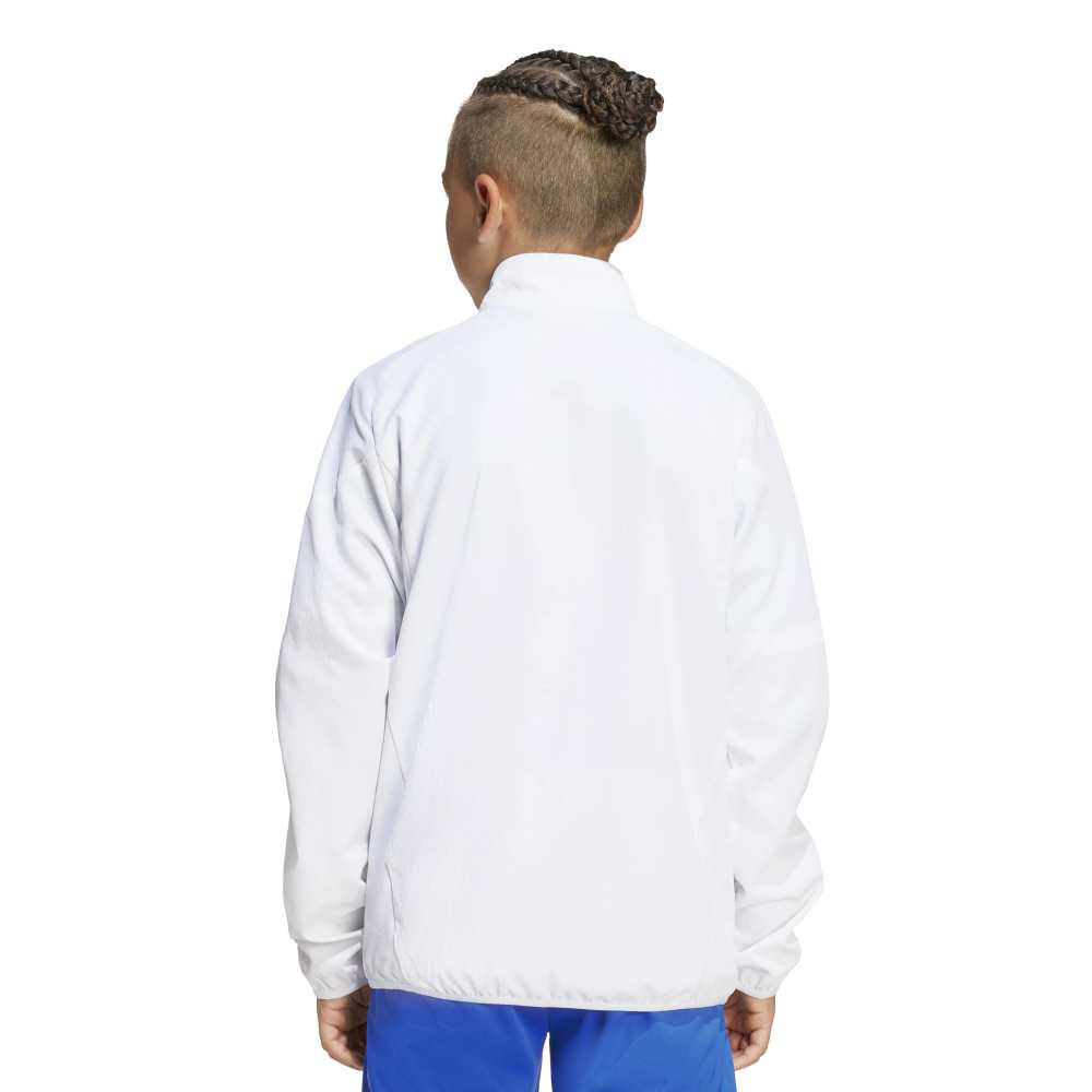 Adidas Real Madrid Tiro Presentation EU Fotballjakke 25/26 Barn Hvit/Blå