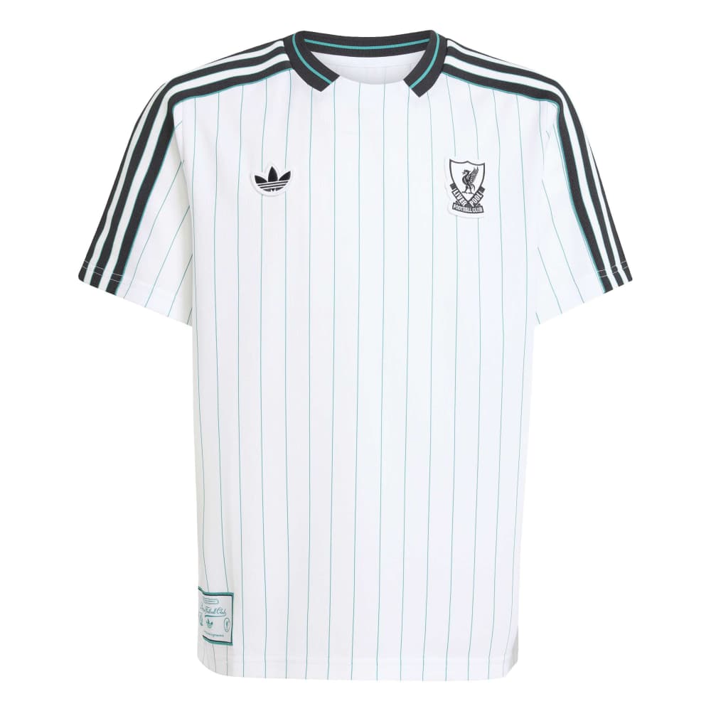 Adidas Liverpool FC Terrace Icons T-skjorte Barn Hvit/Sort/Grønn
