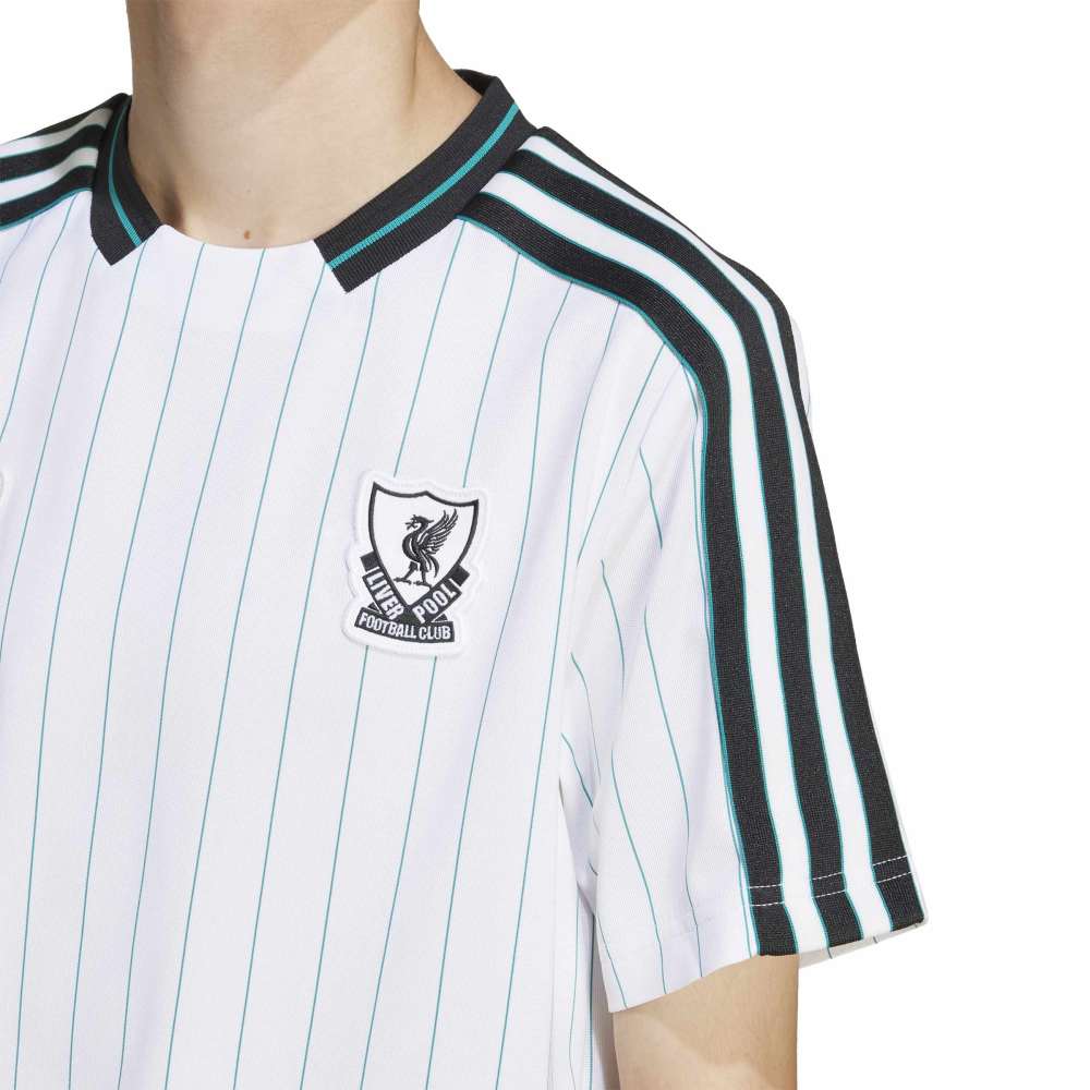 Adidas Liverpool FC Terrace Icons T-skjorte Barn Hvit/Sort/Grønn