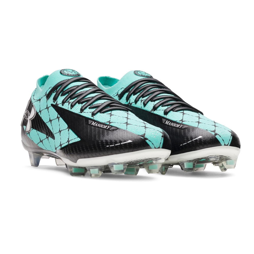 Under Armour x Mansory Shadow Elite 3 FG Fotballsko Sort/Turkis