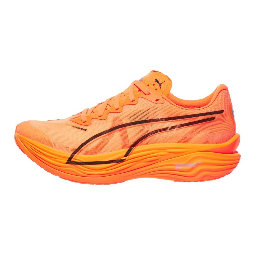 Puma Deviate Nitro Elite 3 Joggesko Dame Oransje/Sort