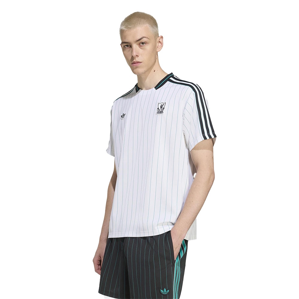 Adidas Liverpool FC Terrace Icons T-skjorte Hvit/Sort/Grønn