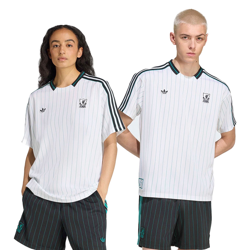 Adidas Liverpool FC Terrace Icons T-skjorte Hvit/Sort/Grønn