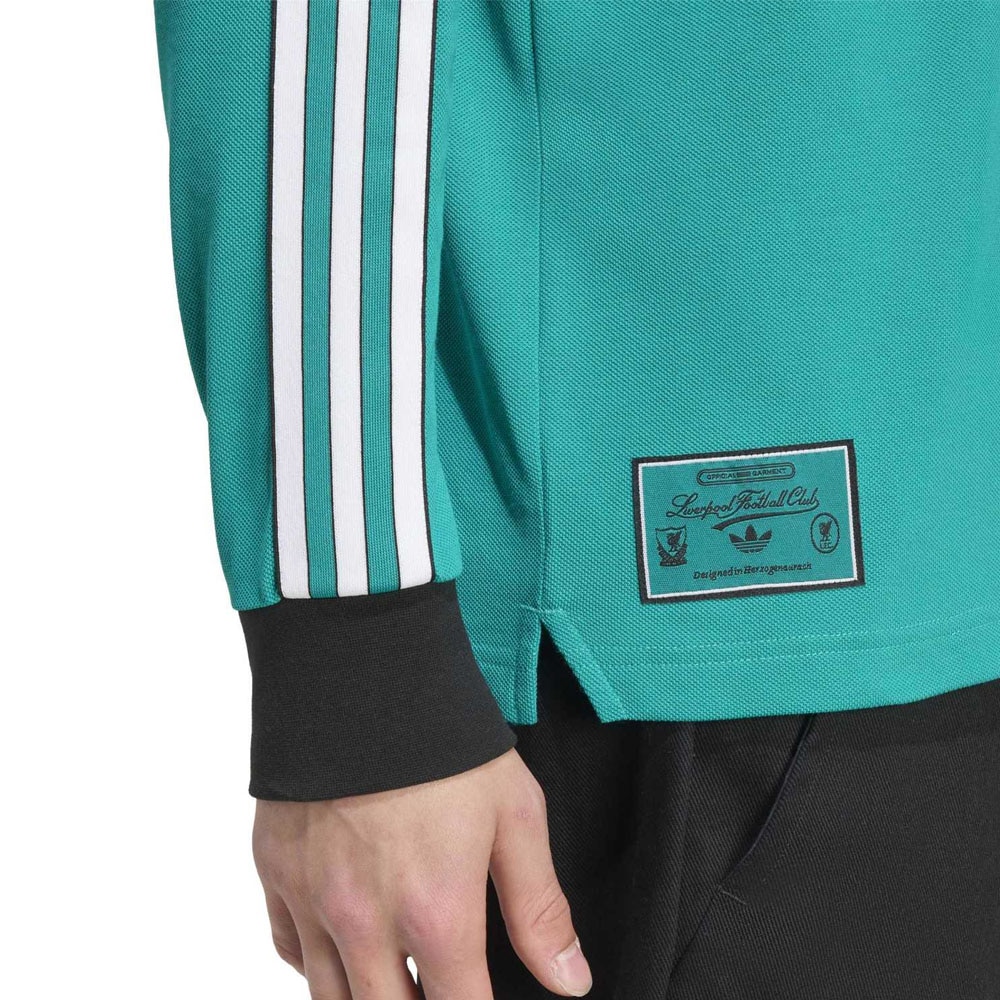 Adidas Liverpool FC Terrace Icons Langermet Polo Grønn/Sort