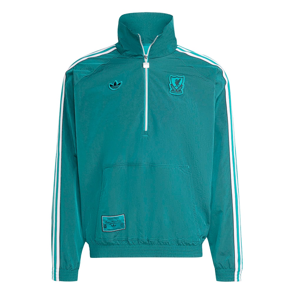 Adidas Liverpool FC Terrace Icons Half-Zip Jakke Grønn