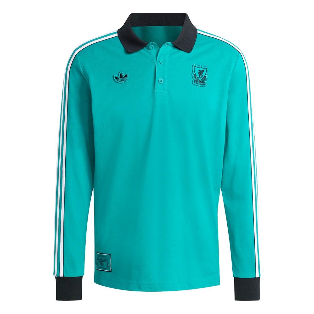 Adidas Liverpool FC Terrace Icons Langermet Polo Grønn/Sort