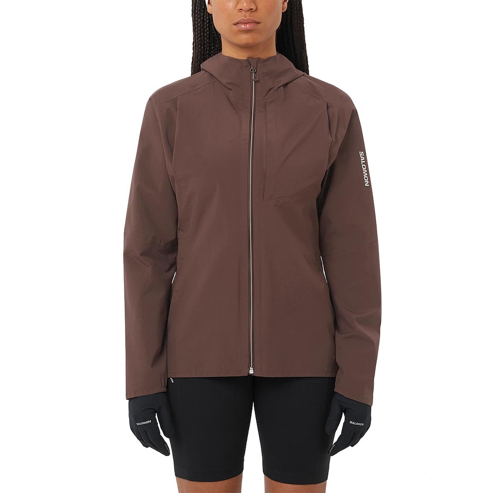 Salomon Bonatti Trail Løpejakke Dame Brun