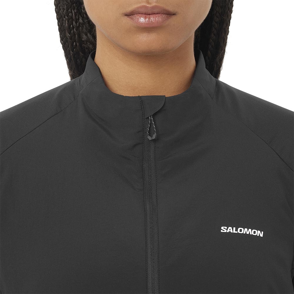 Salomon Mountain Flex Hybrid Løpejakke Dame Sort