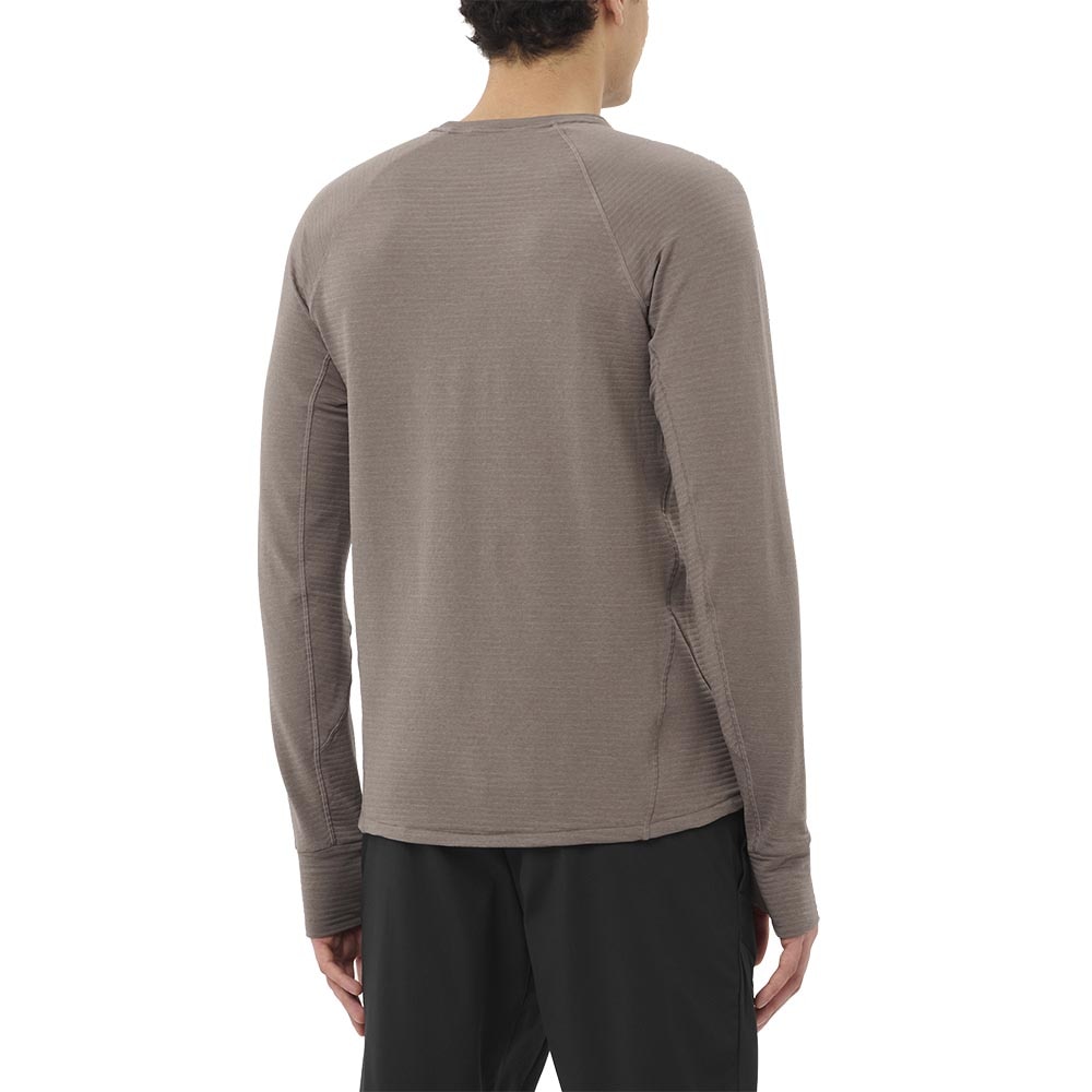 Salomon Essential Lightwarm Langermet Trøye Herre Brun