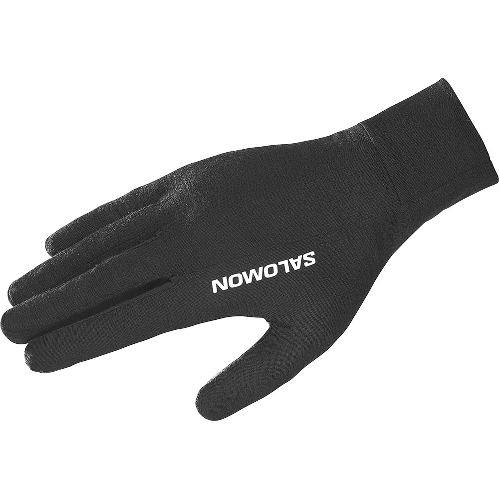 Salomon Merino Hansker Sort