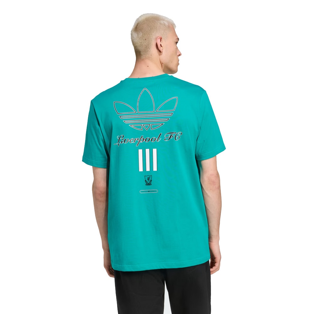 Adidas Liverpool FC Terrace Icons Graphic T-skjorte Grønn