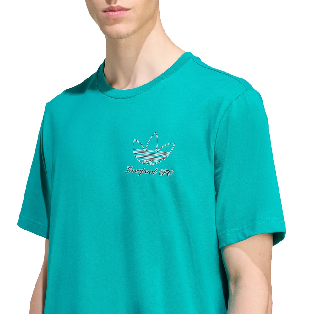 Adidas Liverpool FC Terrace Icons Graphic T-skjorte Grønn