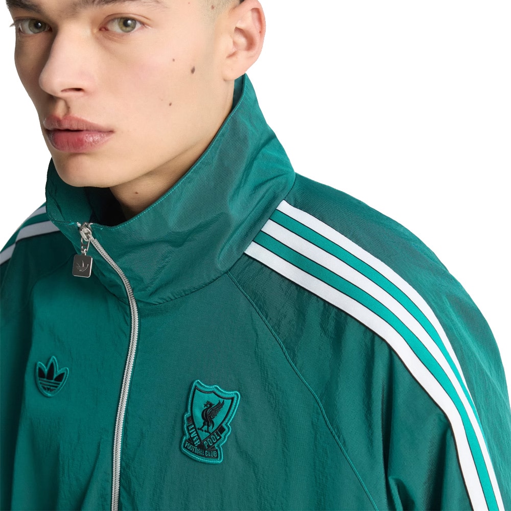 Adidas Liverpool FC Terrace Icons Half-Zip Jakke Grønn