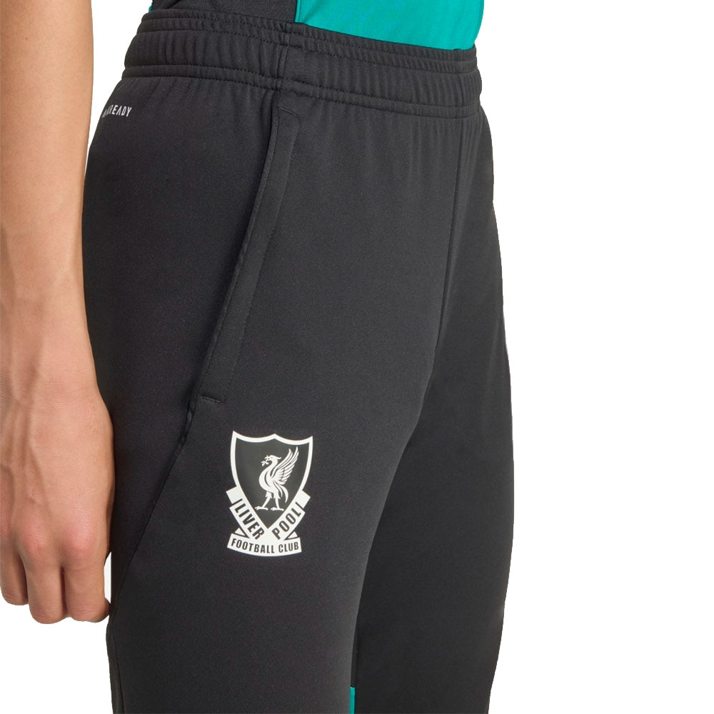 Adidas Liverpool FC Tiro Competition Treningsbukse 25/26 Barn Sort/Hvit/Grønn