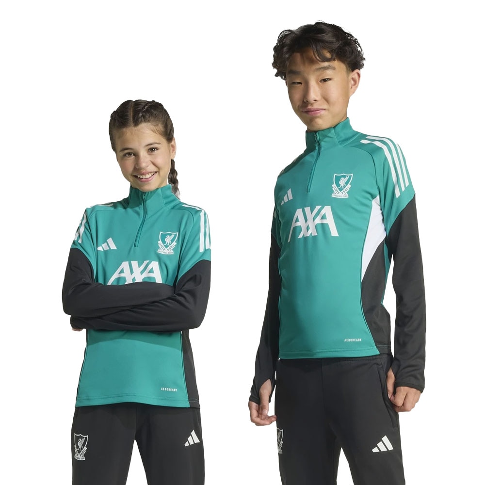 Liverpool FC Tiro Competition Treningsgenser 25/26 Barn Grønn/Sort/Hvit