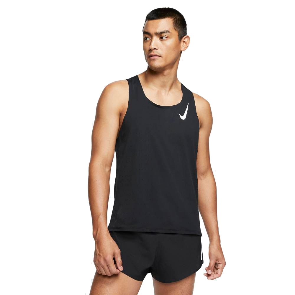 Nike Aeroswift Singlet Herre Sort