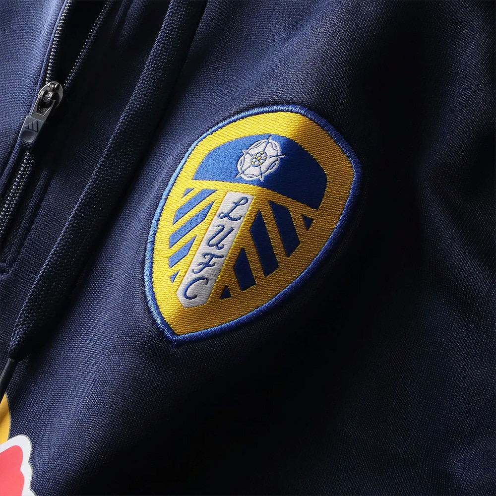 Adidas Leeds United Hoodie Treningsgenser 25/26 Marine