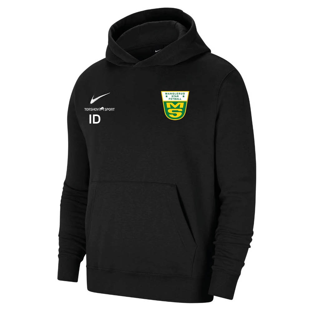 Nike Manglerud Star Fotball Hettegenser Barn Sort