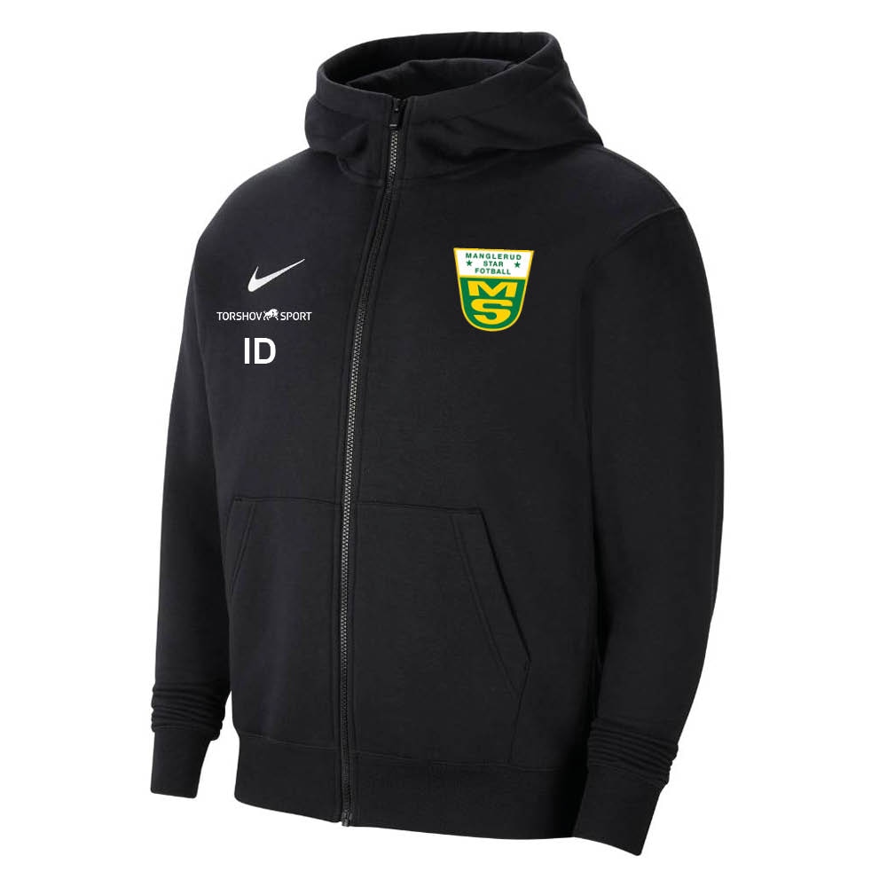 Nike Manglerud Star Fotball Full-Zip Hettegenser Barn Sort