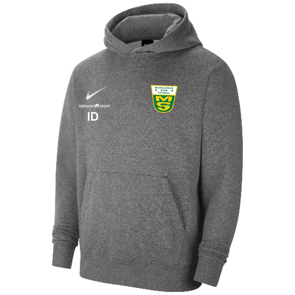 Nike Manglerud Star Fotball Hettegenser Barn Kullgrå 