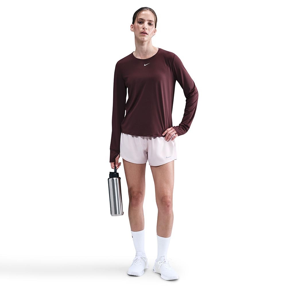 Nike Dri-Fit One Classic Langermet Trøye Dame Burgunder