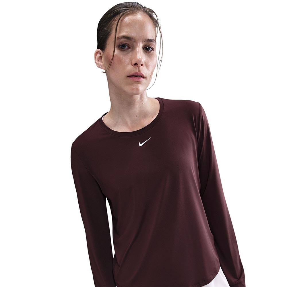 Nike Dri-Fit One Classic Langermet Trøye Dame Burgunder