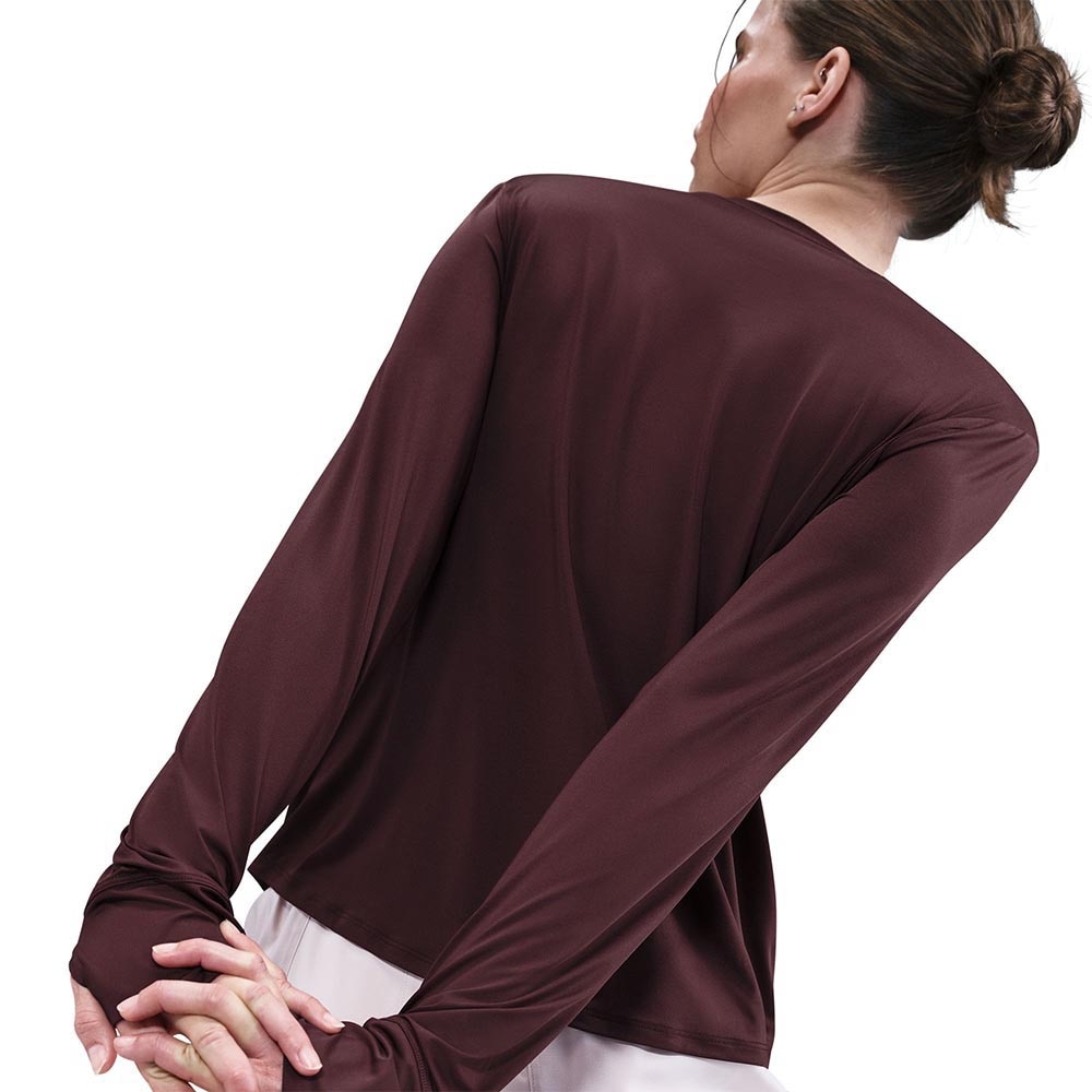 Nike Dri-Fit One Classic Langermet Trøye Dame Burgunder