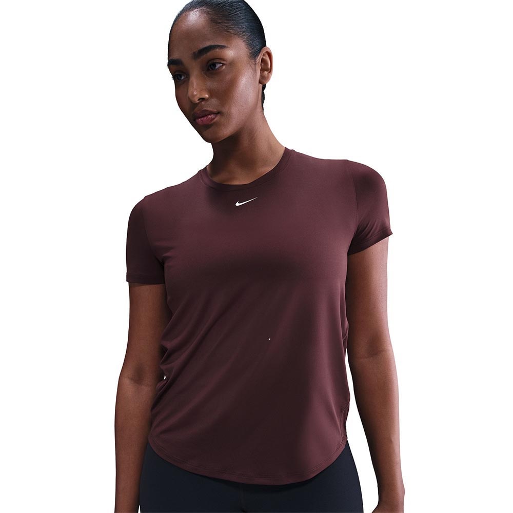 Nike Dri-Fit One Classic Kortermet Trøye Dame Burgunder