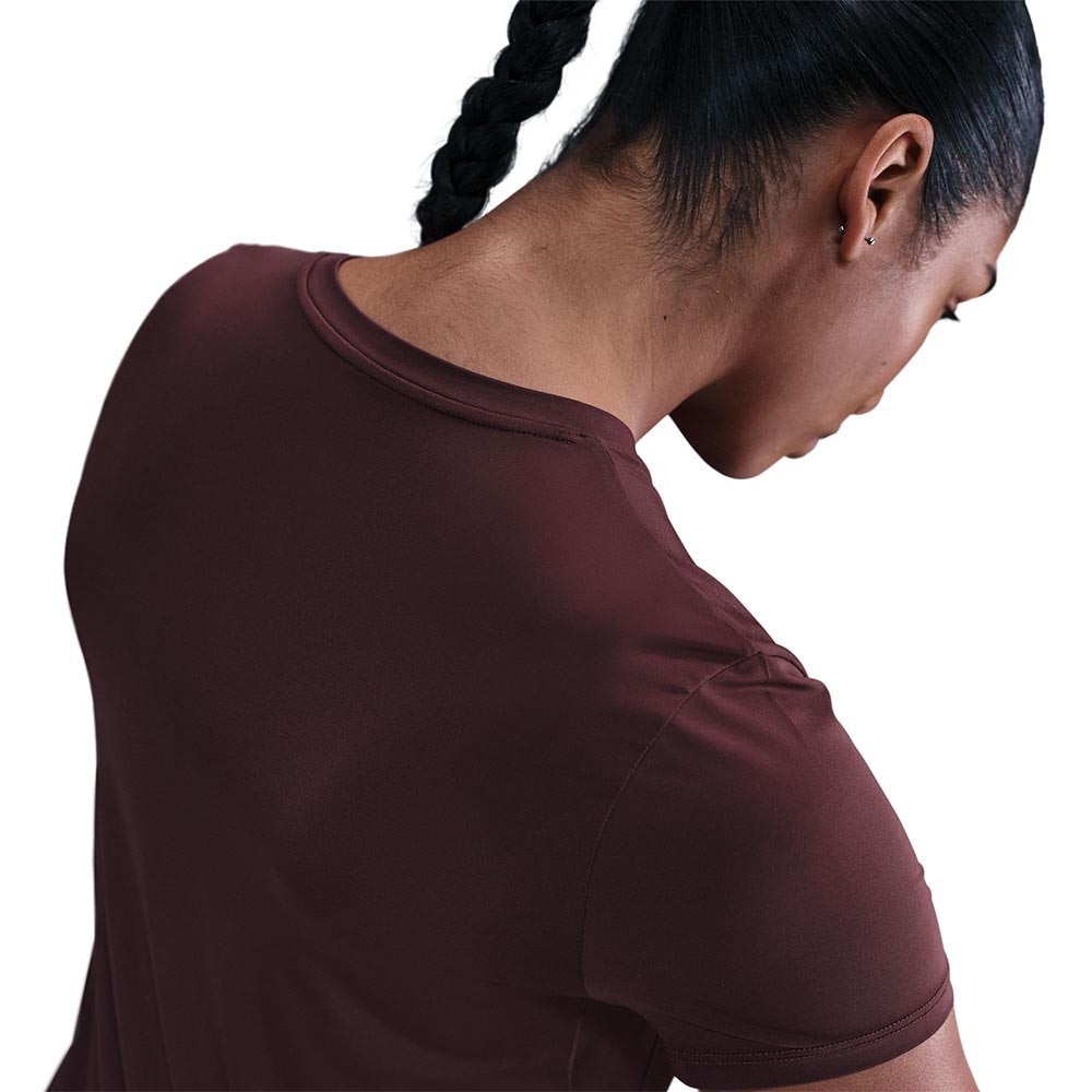 Nike Dri-Fit One Classic Kortermet Trøye Dame Burgunder