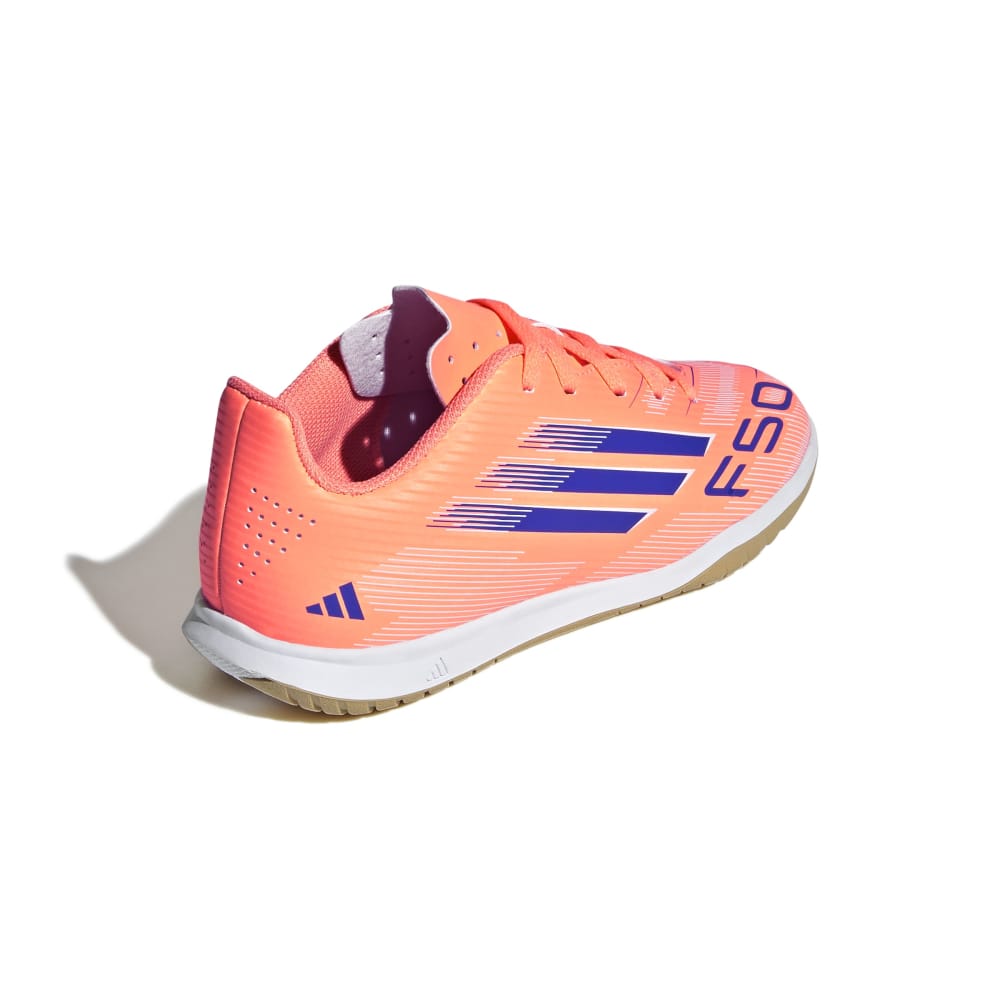 Adidas F50 Club IN Futsal Innendørs Fotballsko Barn Coral Blaze