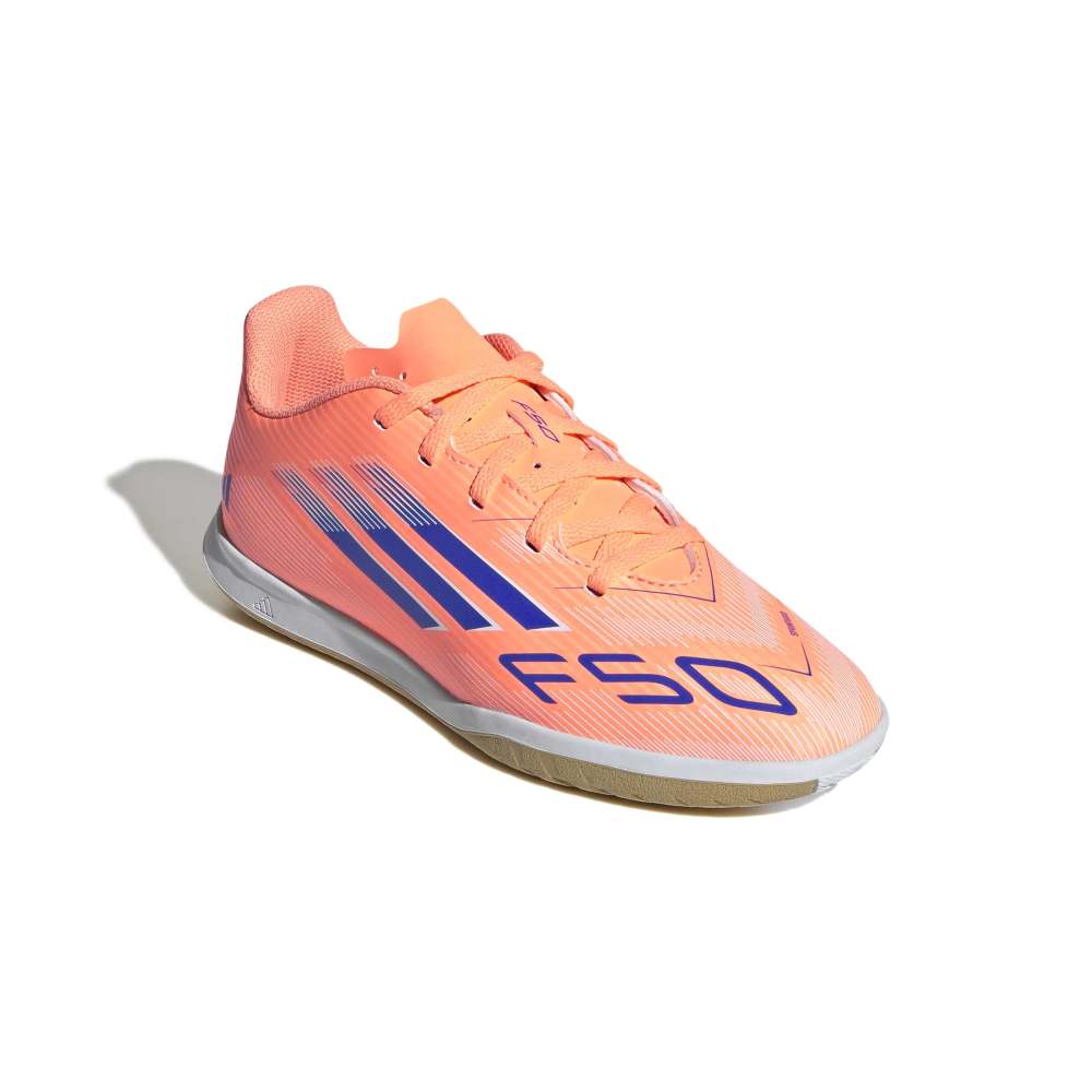 Adidas F50 Club IN Futsal Innendørs Fotballsko Barn Coral Blaze