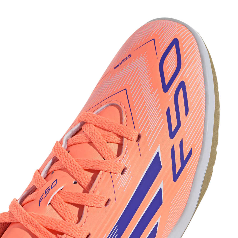 Adidas F50 Club IN Futsal Innendørs Fotballsko Barn Coral Blaze