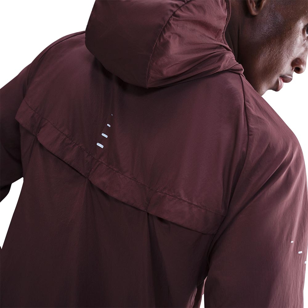Nike Stride Repel UV Løpejakke Herre Burgunder