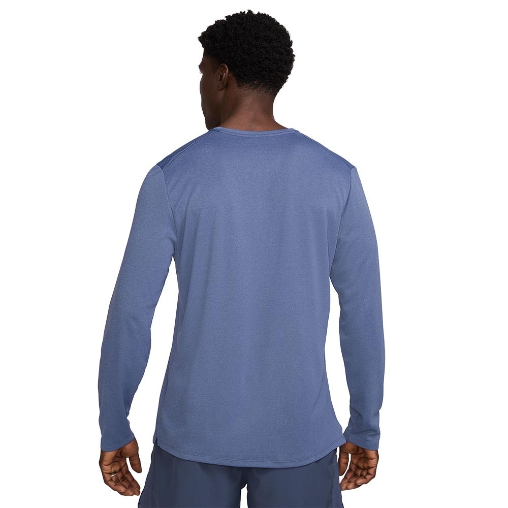 Nike Dri-Fit Miler UV Langermet Trøye Herre Blå