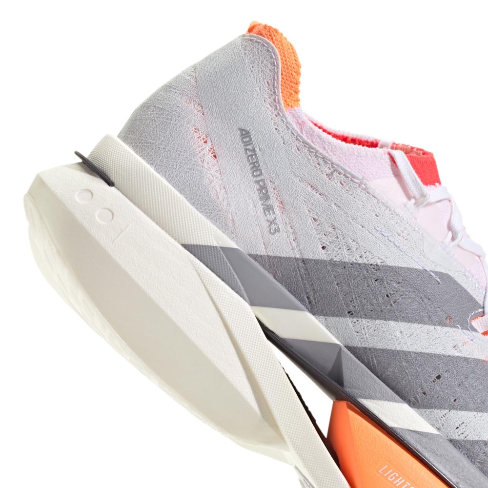 Adidas Adizero Prime X 3 Strung Joggesko Hvit/Oransje/Grå