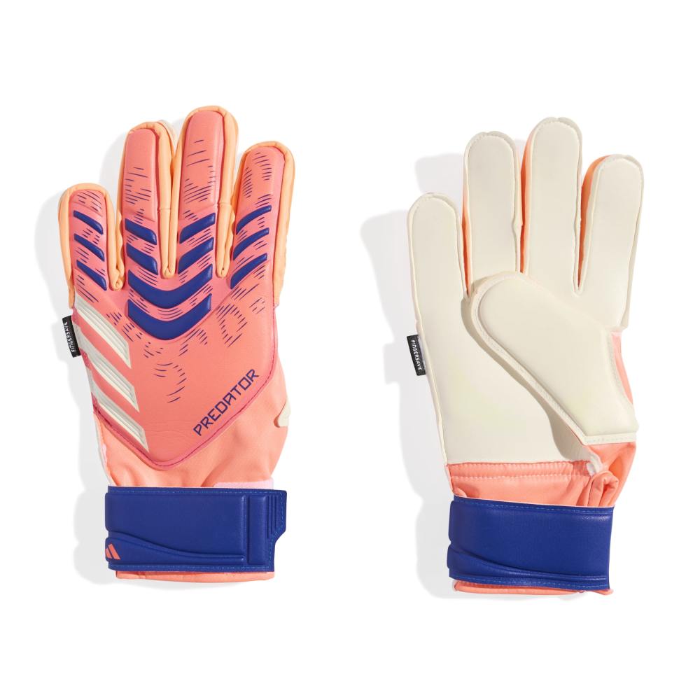 Adidas Predator Match Fingersave Keeperhansker Barn Coral Blaze