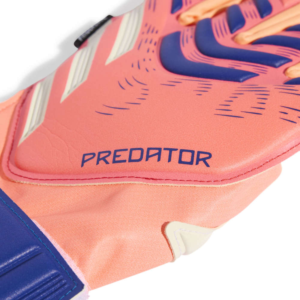 Adidas Predator Match Fingersave Keeperhansker Barn Coral Blaze