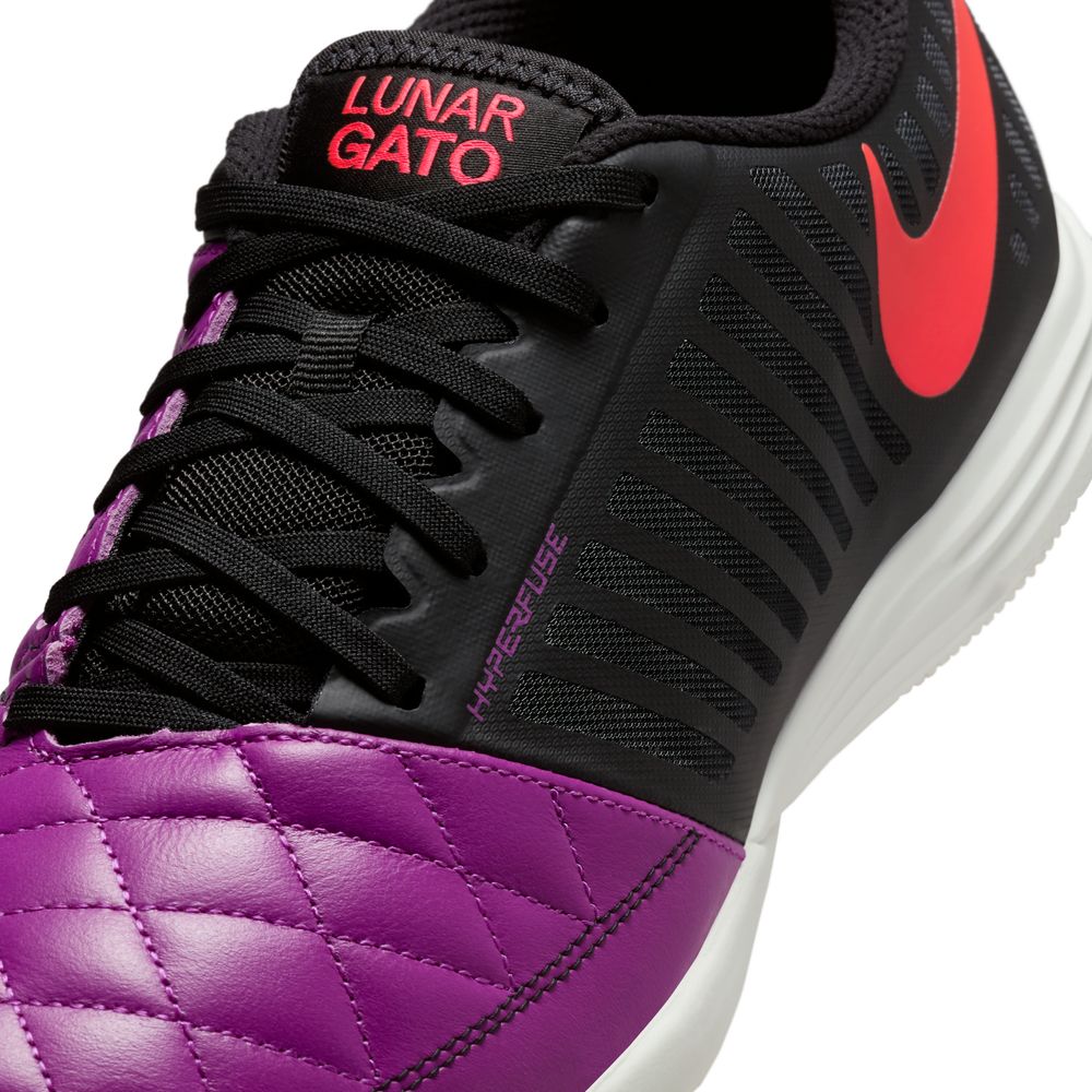 Nike Lunargato II IC Futsal Innendørs Fotballsko Lilla/Sort