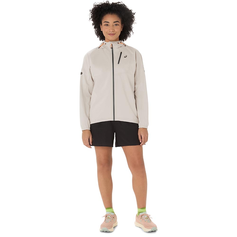 Asics FujiTrail Elite WP Løpejakke Dame Hvit