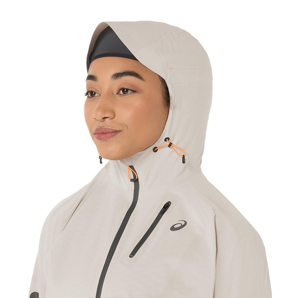 Asics FujiTrail Elite WP Løpejakke Dame Hvit