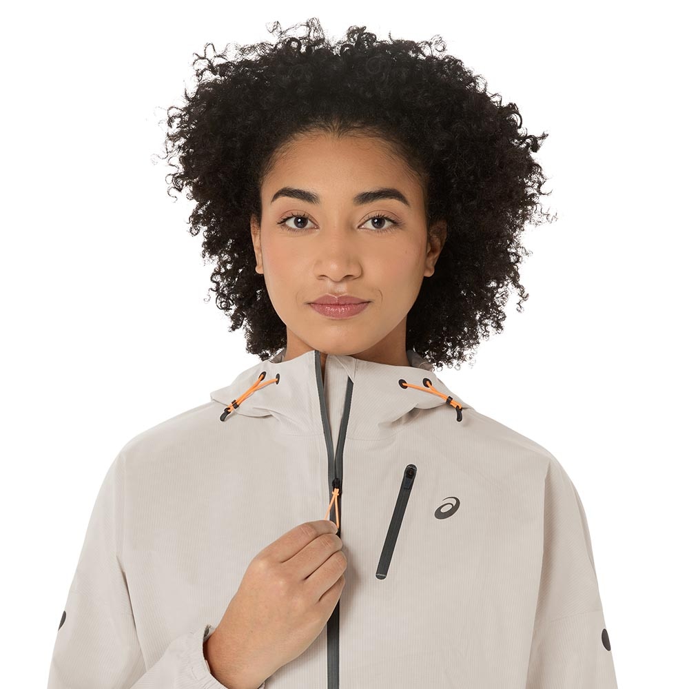 Asics FujiTrail Elite WP Løpejakke Dame Hvit