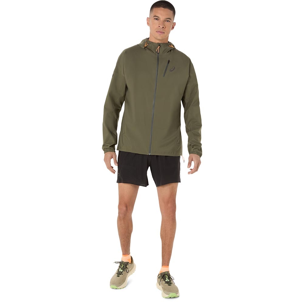 Asics FujiTrail Elite WP Løpejakke Herre Grønn