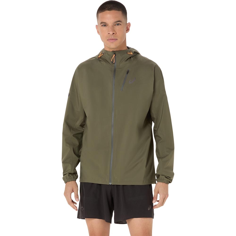 Asics FujiTrail Elite WP Løpejakke Herre Grønn