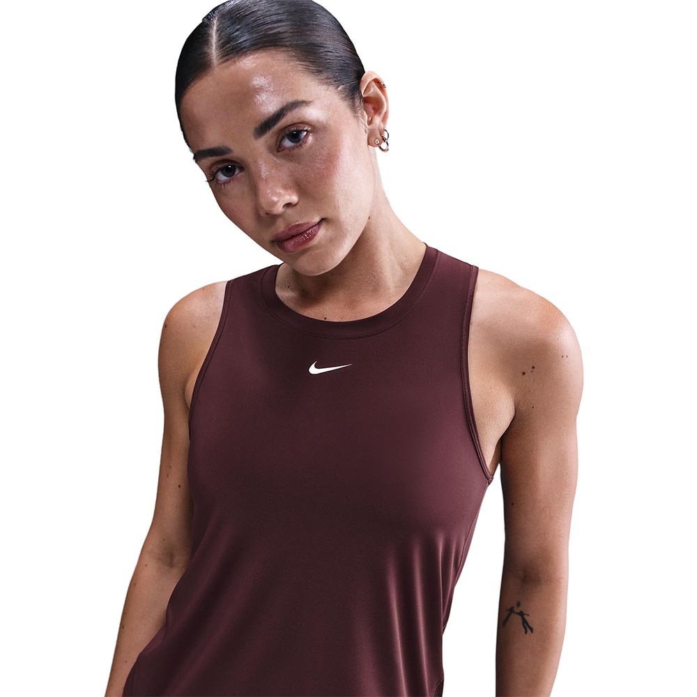 Nike Dri-Fit One Classic Tank Dame Burgunder