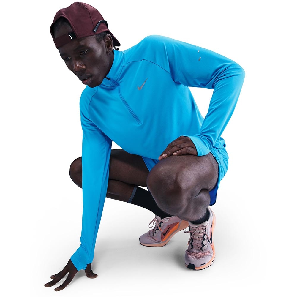 Nike Dri-Fit Stride Half-Zip Langermet Trøye Herre Blå