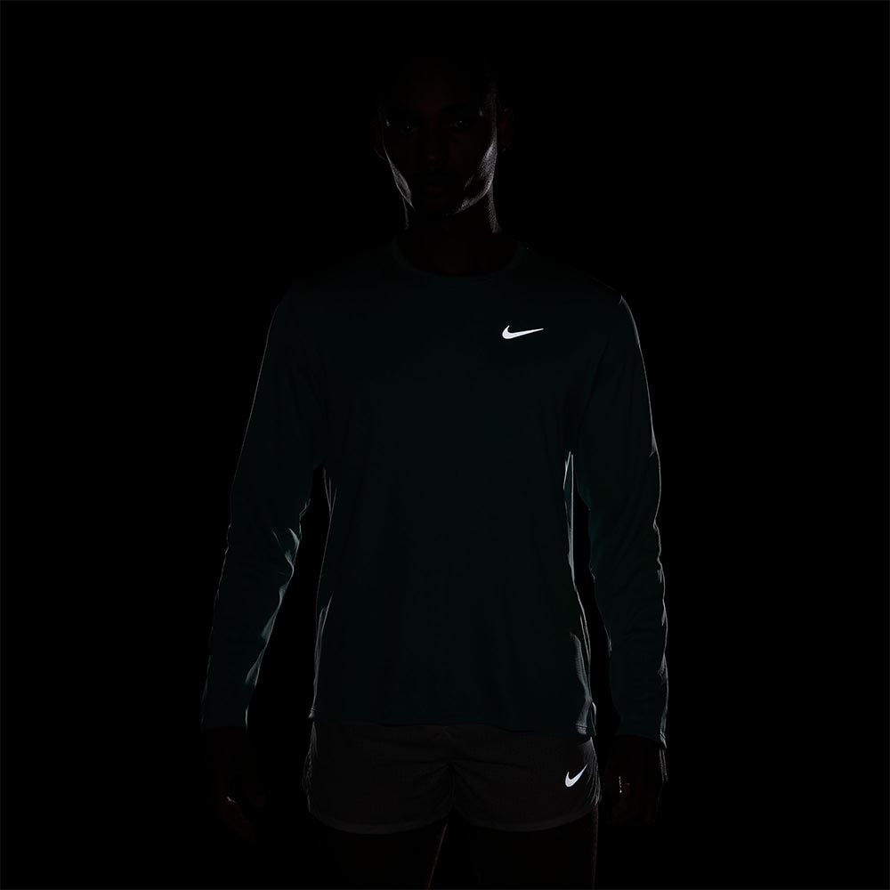 Nike Dri-Fit Miler UV Langermet Trøye Herre Turkis