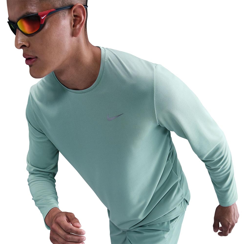 Nike Dri-Fit Miler UV Langermet Trøye Herre Turkis